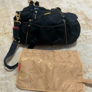 Storksak Olivia Nylon Black Diaper Bag